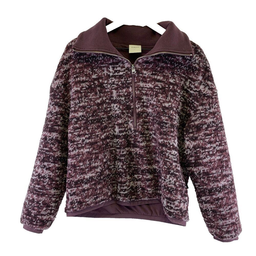 Varley Bailey Half Zip Pullover Sweater Mauve Spa… - image 1